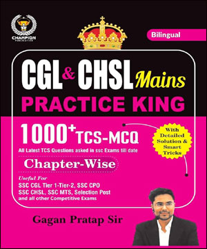 Champion Publication  CGL & CHSL Mains Practice King 1000+ TCS  MCQ Original Book  By Gagan Pratap Sir Bilingual