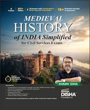 Disha Publication Medieval History Of India Simplified By Avadh Ojha English Medium