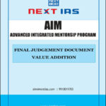 Next Ias AIM Final Judgement Document Value Addition Printed Notes English Medium