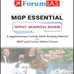 Forum IAS Monthly Prelims + Mains Epic Current Affairs March 2025 English Medium