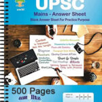 Notebook A-4 UPSC Mains Answer Sheet Copy (500 Pages) With Spiral