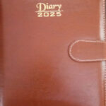 Personalized Flip Lock Diary 2025 With Monthly Planner & Calendar