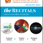 Vajiram And Ravi The Recitals Current Affairs August 2021 English Medium