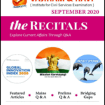 Vajiram And Ravi The Recitals Current Affairs September 2020 English Medium