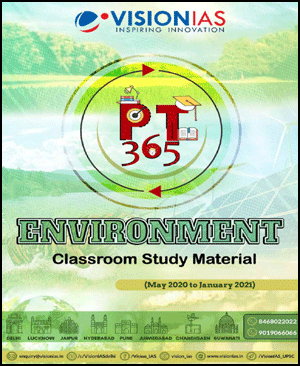 Vision IAS PT 365 Enviornment Yearly Current Affairs 2021 Printed Notes English Medium