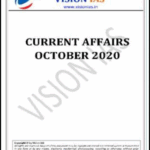 Vision Ias Monthly Current Affair October 2020 English Medium