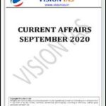 Vision Ias Monthly Current Affair September 2020