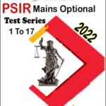 Vision IAS PSIR (Political Science And International Relations) Mains Optional Test Series 1 To 17 Printed Notes English Medium 