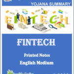 Vajiram & Ravi Monthly Yojana Summary (Fintech) April 2022 Printed Notes English Medium