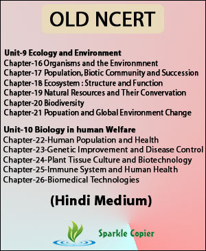 OLD NCERT 12th Class Biology Unit-IX Environment And Ecology Chapter Hindi Medium