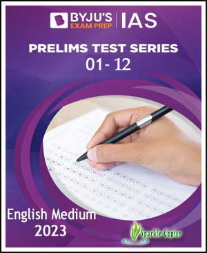Byju's IAS Prelims Test Series 01 To 12 English Medium 2023