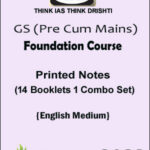Drishti Ias GS Pre Cum Mains 14 Booklets (Combo Set) Printed Notes 2022 English Medium