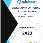 Edukemy Geography Optional By Shabbir Sir English Medium Printed Notes 2023