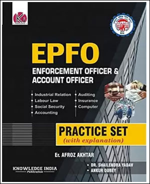 Knowledge India Publication EPFO/APFC Practice Set With Explanation 2023 Edition English Medium Original Book