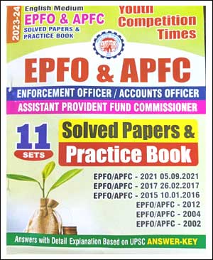Youth Competition Times EPFO & APFC 11 Sets Solved Papers & Practice Book English Medium 2023-24  Original Book