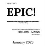 Forum IAS Monthly Prelims Epic Current Affairs January 2023 English Medium Printed Notes