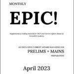 Forum IAS Monthly Prelims Epic Current Affairs April 2023 English Medium Printed Notes