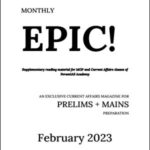 Forum IAS Monthly Prelims Epic Current Affairs February 2023 English Medium Printed Notes