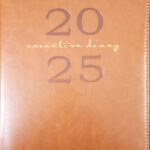 Executive Diary 2025 with date, Year & Monthly Planner, Leather Diary