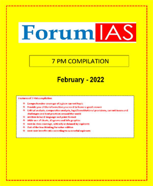 Forum Ias 7 PM Compilation for The Month Of February 2022 English Medium