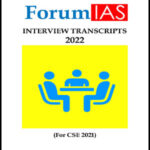 Forum IAS Interview Transcripts Printed Notes English Medium 2022