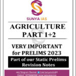 Sunya IAS Agriculture Part I+II Very Important For Prelims 2023 Part Of Our Static Prelims Revision Notes English Medium