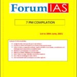 Forum Ias 7pm Compilation for The Month Of June 2021 English Medium
