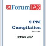 Forum IAS 9pm Compilation For The Month Of October 2022 English Medium 