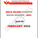 Insight IAS Insta Secure Synopsis Mains Mission February 2022 Printed Notes English Medium