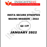 Insight IAS Insta Secure Synopsis Mains Mission January 2022 Printed Notes English Medium