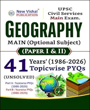 New Vishal Publication Geography  Mains Optional  Unsolved Pyq 41 Year English Medium 2027