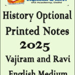 History Option Printed Notes 2025 Vajiram English Medium