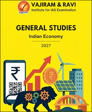 Vajiram and Ravi Indian Economy GS Yellow Book 2027 English Medium Printed Notes