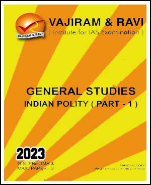 Vajiram & Ravi GS Indian Polity Part-I Yellow Book 2023 English Medium Printed Notes