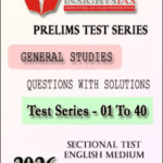 Insight IAS Prelims Test 2026 English Medium
