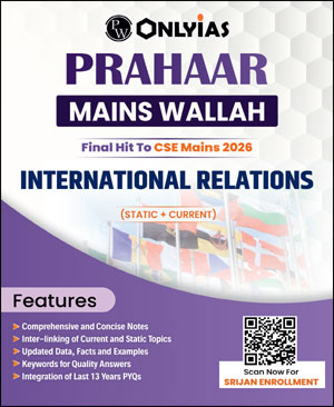 International Relations Only Ias Prahaar Mains Wallah Static + Current 2026 English Medium