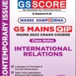 GS Score IAS Mains Sampoorna International Relations 2023 English Medium Crash Course
