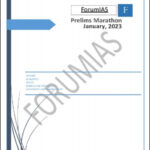 Forum IAS Compilation For The Month Of January 2023 Prelims Marathon English Medium Printed Notes