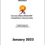 GK Today Monthly Current Affairs MCQ Compilation January 2023 Printed Notes English Medium