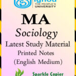 IGNOU MA Sociology Optional Latest Study Material Printed Notes English Medium