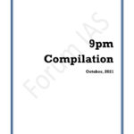 Forum Ias 9pm Compilation For The Month of October 2021 English Medium