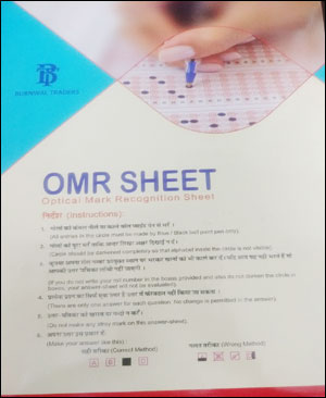 OMR Sheet 200 Questions Book Optical Mark Recognition Sheet 