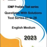 Only IAS IDMP Prelims Test Series Questions With Solutions English Medium 2023