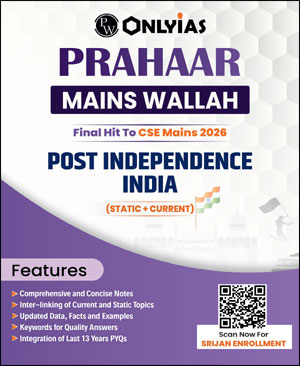 Post Independence India Only Ias Prahaar Mains Wallah Static + Current 2026 English Medium
