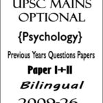 UPSC Mains Optional Psychology Previous Years Questions Papers I+II Bilingual 2009-26