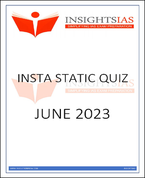 Insight Ias Insta Static Quiz June 2023 Printed Notes English Medium