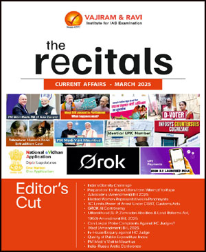 Vajiram & Ravi The Recitals Monthly Current Affairs March 2025