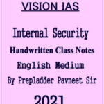 Vision Ias General Studies Internal Security Handwritten Class Notes 2021 English Medium