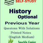 Self Study History Optional Previous Year Printed Notes English Medium