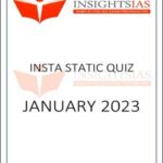 Insights IAS Insta Static Quiz January Printed Notes 2023 English Medium 